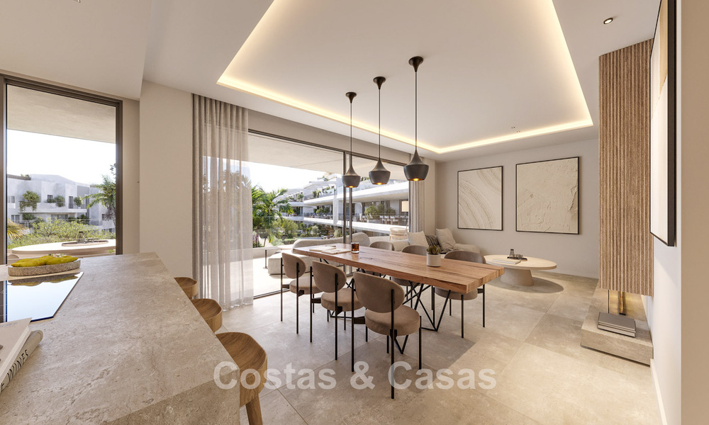 Innovadores apartamentos sobre plano en venta a un paso de los servicios y la playa en Estepona, Costa del Sol 784917
