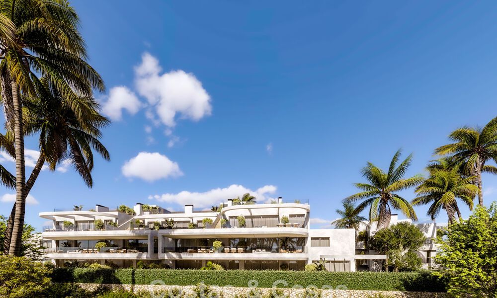 Innovadores apartamentos sobre plano en venta a un paso de los servicios y la playa en Estepona, Costa del Sol 784926