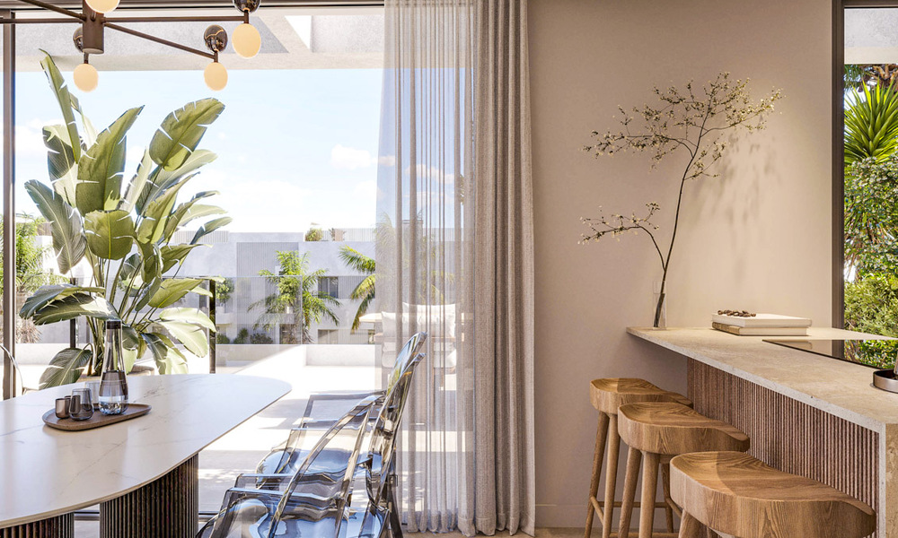 Innovadores apartamentos sobre plano en venta a un paso de los servicios y la playa en Estepona, Costa del Sol 784933