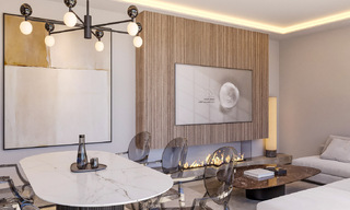 Innovadores apartamentos sobre plano en venta a un paso de los servicios y la playa en Estepona, Costa del Sol 784934 