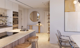 Innovadores apartamentos sobre plano en venta a un paso de los servicios y la playa en Estepona, Costa del Sol 784935 