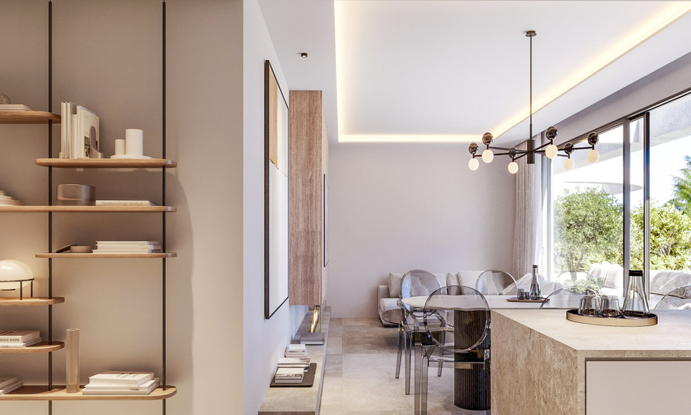 Innovadores apartamentos sobre plano en venta a un paso de los servicios y la playa en Estepona, Costa del Sol 784938