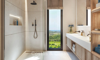 ¡Lanzamiento! Apartamentos con vistas panorámicas al mar en venta, en primera línea de golf en Mijas Costa, Costa del Sol 784989 