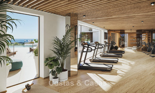 ¡Lanzamiento! Apartamentos con vistas panorámicas al mar en venta, en primera línea de golf en Mijas Costa, Costa del Sol 784991 