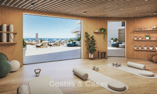¡Lanzamiento! Apartamentos con vistas panorámicas al mar en venta, en primera línea de golf en Mijas Costa, Costa del Sol 784992 