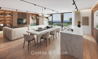 ¡Lanzamiento! Apartamentos con vistas panorámicas al mar en venta, en primera línea de golf en Mijas Costa, Costa del Sol 784993 