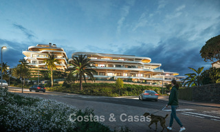 ¡Lanzamiento! Apartamentos con vistas panorámicas al mar en venta, en primera línea de golf en Mijas Costa, Costa del Sol 785000 