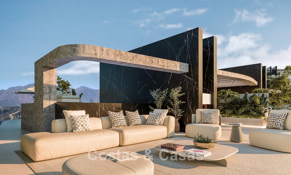 ¡Prelanzamiento! Lujosos apartamentos de obra nueva en venta en las verdes colinas de Elviria, al este del centro de Marbella 785007