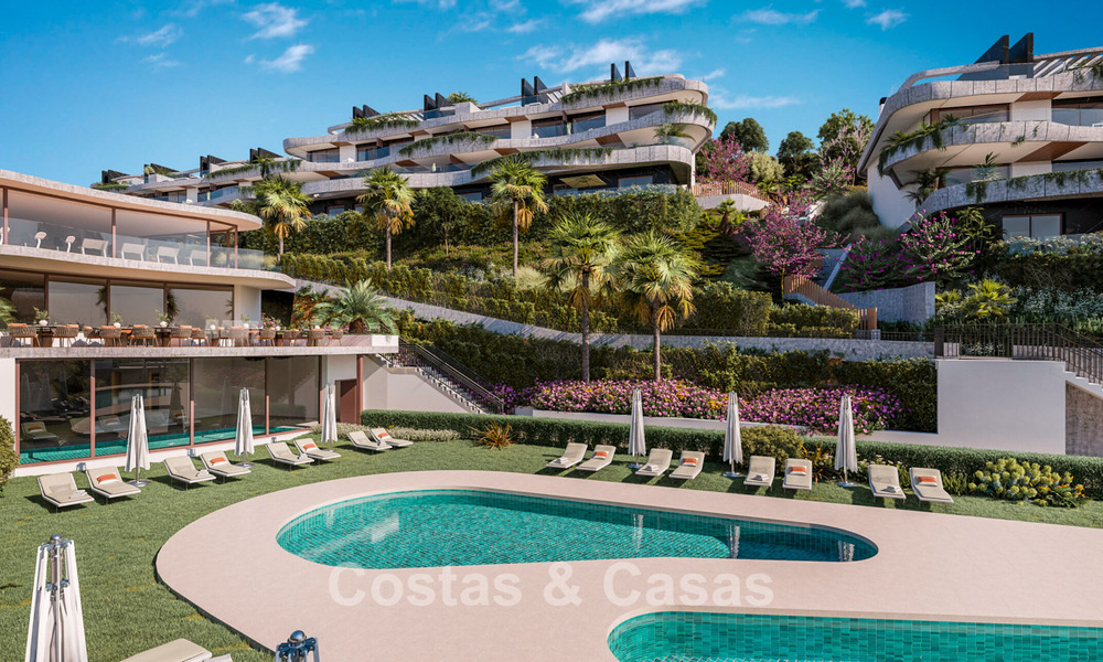 ¡Prelanzamiento! Lujosos apartamentos de obra nueva en venta en las verdes colinas de Elviria, al este del centro de Marbella 785012