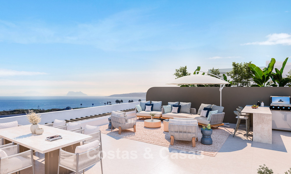 ¡Lanzamiento! Innovadores apartamentos sobre plano con vistas panorámicas al mar en venta cerca del centro de Estepona 785255