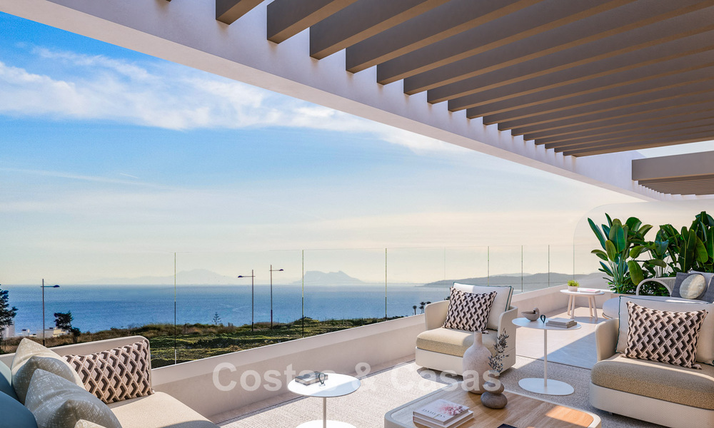 ¡Lanzamiento! Innovadores apartamentos sobre plano con vistas panorámicas al mar en venta cerca del centro de Estepona 785257