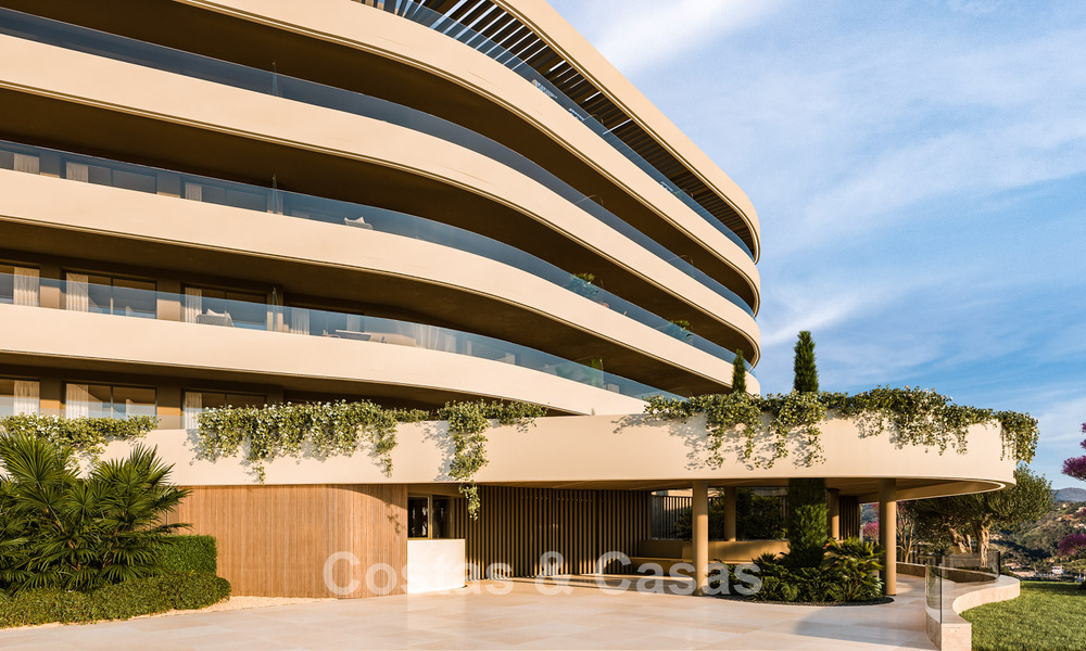 ¡Lanzamiento! Innovadores apartamentos sobre plano con vistas panorámicas al mar en venta cerca del centro de Estepona 785267