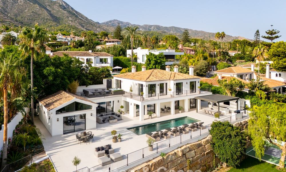Espaciosa villa de lujo con arquitectura mediterránea moderna en venta en la Milla de Oro de Marbella 785529