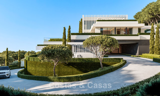 Villas de lujo de alta gama con vistas panorámicas al mar en una urbanización segura en Benahavís, Marbella 785784 