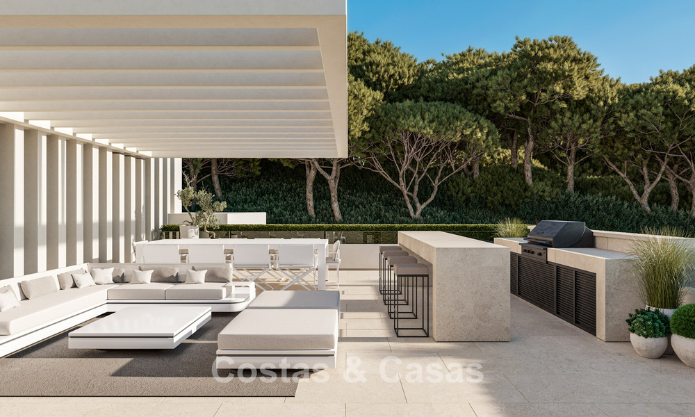 Villas de lujo de alta gama con vistas panorámicas al mar en una urbanización segura en Benahavís, Marbella 785789