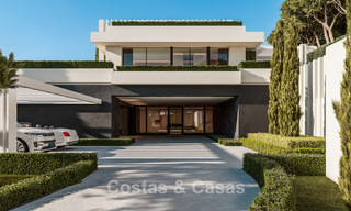 Villas de lujo de alta gama con vistas panorámicas al mar en una urbanización segura en Benahavís, Marbella 785790 