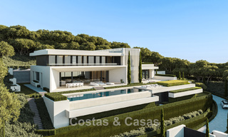 Villas de lujo de alta gama con vistas panorámicas al mar en una urbanización segura en Benahavís, Marbella 785792 