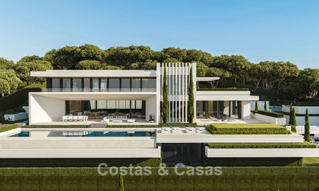Villas de lujo de alta gama con vistas panorámicas al mar en una urbanización segura en Benahavís, Marbella 785794
