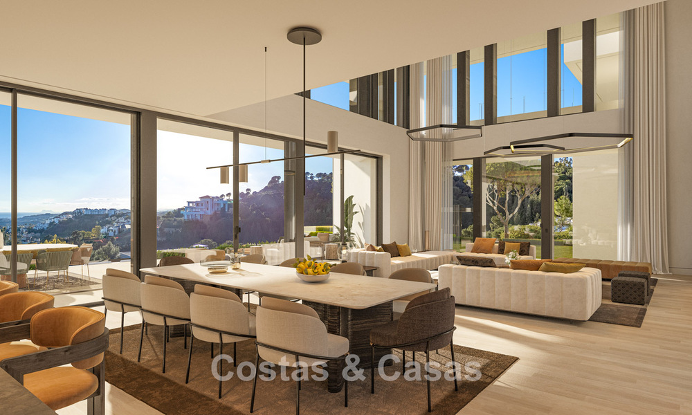 Prestigiosas villas con impresionantes vistas panorámicas al mar, ubicadas en una urbanización segura en Benahavís, Marbella 785799