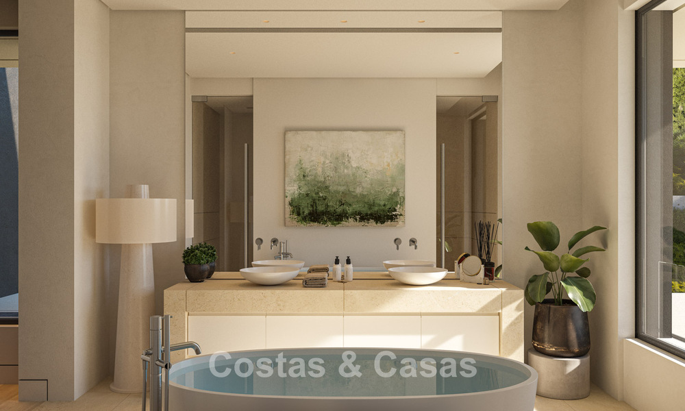 Prestigiosas villas con impresionantes vistas panorámicas al mar, ubicadas en una urbanización segura en Benahavís, Marbella 785800