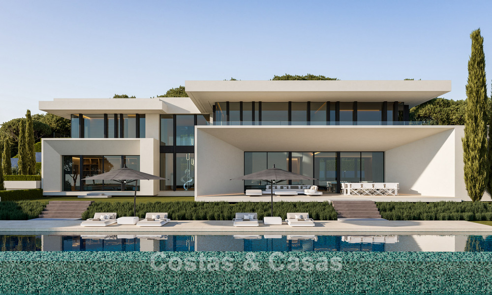 Prestigiosas villas con impresionantes vistas panorámicas al mar, ubicadas en una urbanización segura en Benahavís, Marbella 785804