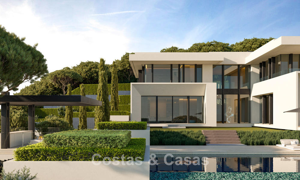 Prestigiosas villas con impresionantes vistas panorámicas al mar, ubicadas en una urbanización segura en Benahavís, Marbella 785805