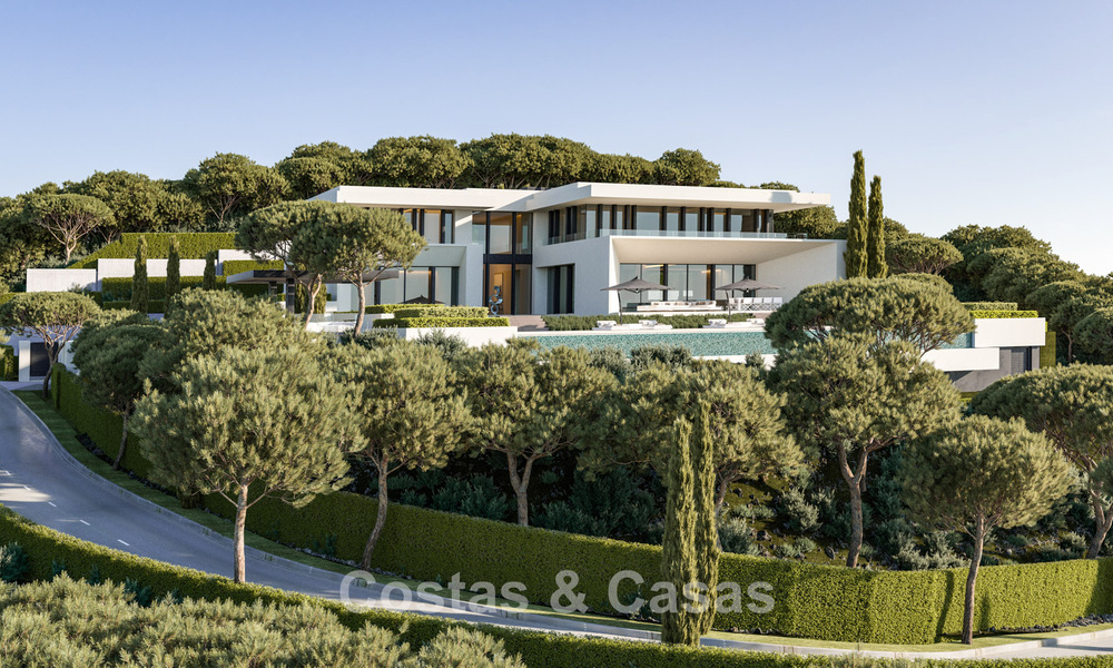 Prestigiosas villas con impresionantes vistas panorámicas al mar, ubicadas en una urbanización segura en Benahavís, Marbella 785806