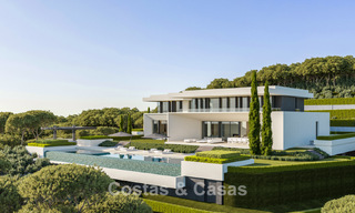 Prestigiosas villas con impresionantes vistas panorámicas al mar, ubicadas en una urbanización segura en Benahavís, Marbella 785808 