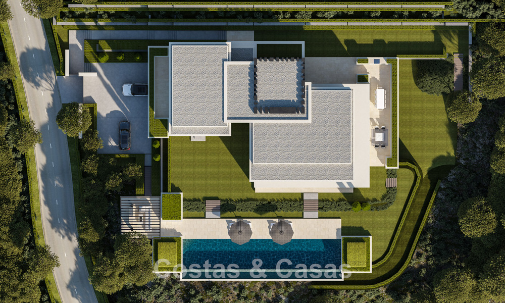 Prestigiosas villas con impresionantes vistas panorámicas al mar, ubicadas en una urbanización segura en Benahavís, Marbella 785810