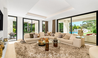 Villa modernista de lujo de una sola planta en venta a pocos pasos de la playa al este del centro de Marbella 786785 