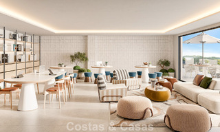 ¡Lanzamiento! Apartamentos innovadores sobre plano en venta con vistas al mar en las colinas de Marbella Este 787031 