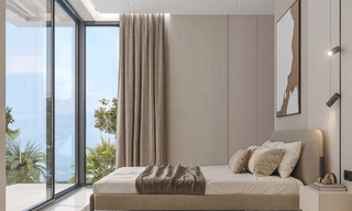 Exclusivas villas de diseño sobre plano con arquitectura vanguardista en venta a 200 m de la playa en Mijas Costa 787476 