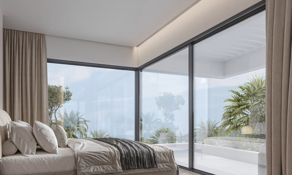 Exclusivas villas de diseño sobre plano con arquitectura vanguardista en venta a 200 m de la playa en Mijas Costa 787481