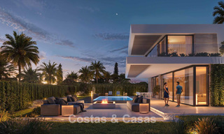 Exclusivas villas de diseño sobre plano con arquitectura vanguardista en venta a 200 m de la playa en Mijas Costa 787485 