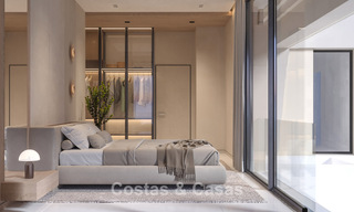 Exclusivas villas de diseño sobre plano con arquitectura vanguardista en venta a 200 m de la playa en Mijas Costa 787491 
