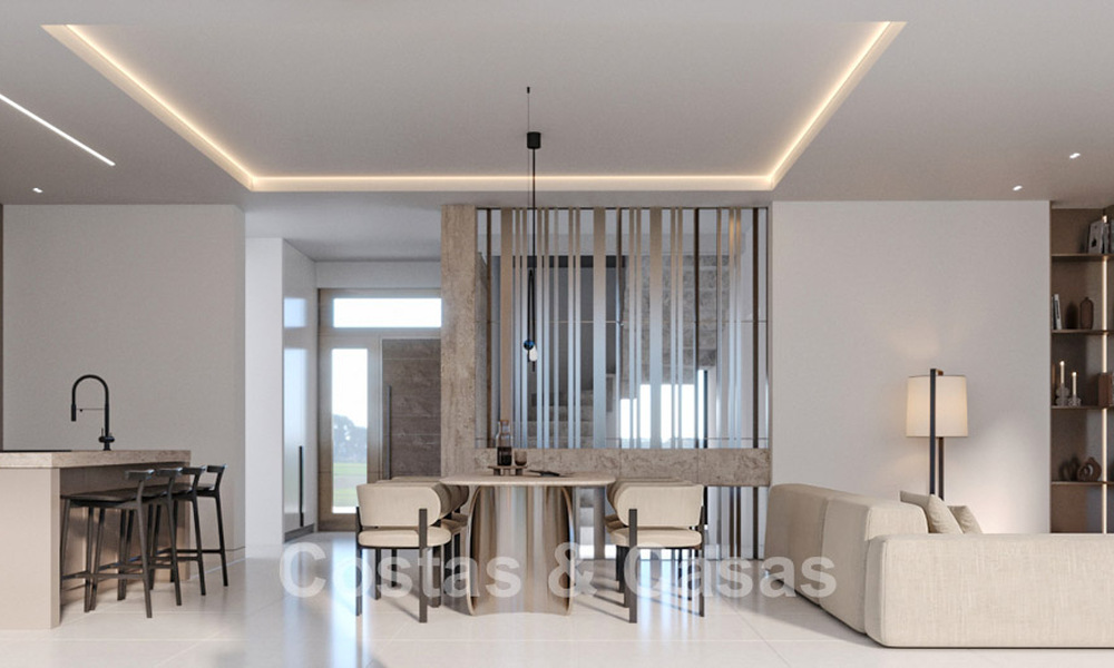 Exclusivas villas de diseño sobre plano con arquitectura vanguardista en venta a 200 m de la playa en Mijas Costa 787494
