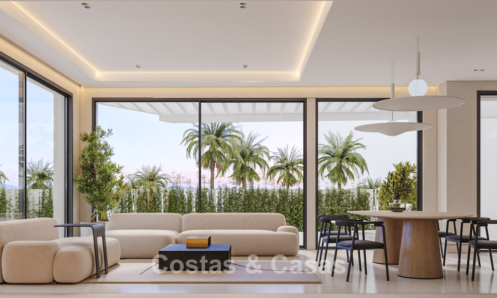 Exclusivas villas de diseño sobre plano con arquitectura vanguardista en venta a 200 m de la playa en Mijas Costa 787496