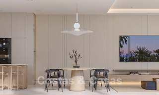 Exclusivas villas de diseño sobre plano con arquitectura vanguardista en venta a 200 m de la playa en Mijas Costa 787497 