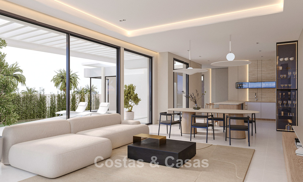 Exclusivas villas de diseño sobre plano con arquitectura vanguardista en venta a 200 m de la playa en Mijas Costa 787498