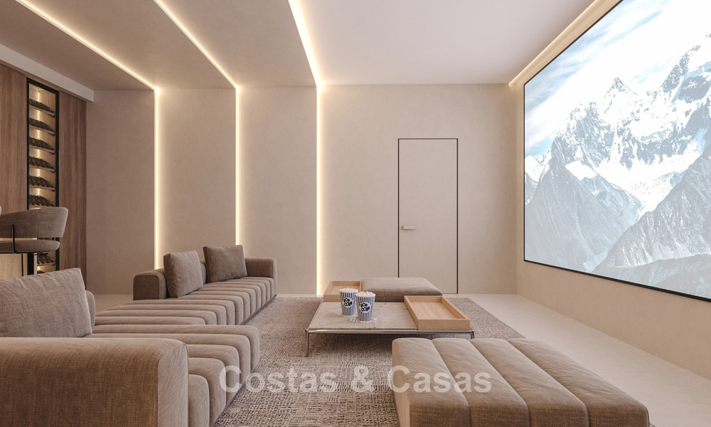 Exclusivas villas de diseño sobre plano con arquitectura vanguardista en venta a 200 m de la playa en Mijas Costa 787500