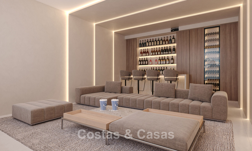Exclusivas villas de diseño sobre plano con arquitectura vanguardista en venta a 200 m de la playa en Mijas Costa 787501