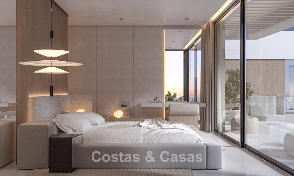 Exclusivas villas de diseño sobre plano con arquitectura vanguardista en venta a 200 m de la playa en Mijas Costa 787509