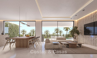 Exclusivas villas de diseño sobre plano con arquitectura vanguardista en venta a 200 m de la playa en Mijas Costa 787514 