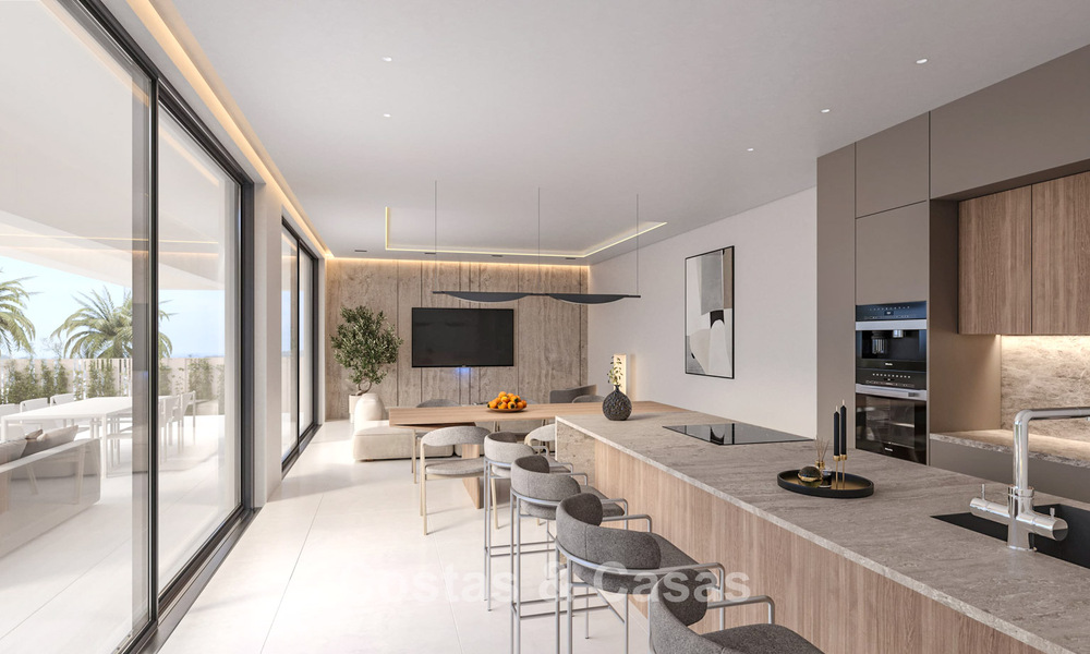 Exclusivas villas de diseño sobre plano con arquitectura vanguardista en venta a 200 m de la playa en Mijas Costa 787515