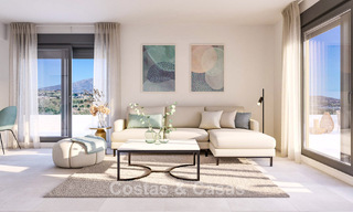 Lanzamiento. Apartamentos de obra nueva de estilo contemporáneo en venta, rodeados de campos de golf en Mijas, Costa del Sol 787793 
