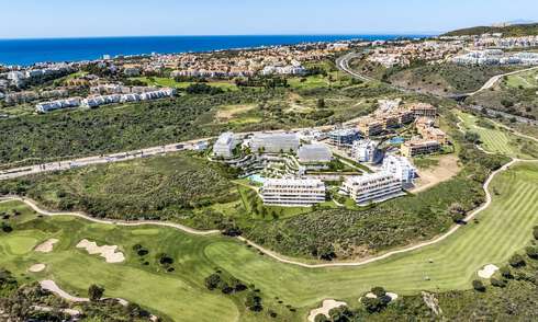 Lanzamiento. Apartamentos de obra nueva de estilo contemporáneo en venta, rodeados de campos de golf en Mijas, Costa del Sol 787795