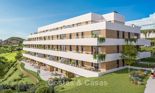 Lanzamiento. Apartamentos de obra nueva de estilo contemporáneo en venta, rodeados de campos de golf en Mijas, Costa del Sol 787796 