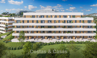 Lanzamiento. Apartamentos de obra nueva de estilo contemporáneo en venta, rodeados de campos de golf en Mijas, Costa del Sol 787797 
