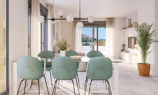 Lanzamiento. Apartamentos de obra nueva de estilo contemporáneo en venta, rodeados de campos de golf en Mijas, Costa del Sol 787809 