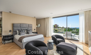 Villa de diseño de alta gama con vistas al mar en venta en la Milla de Oro de Marbella 788142 